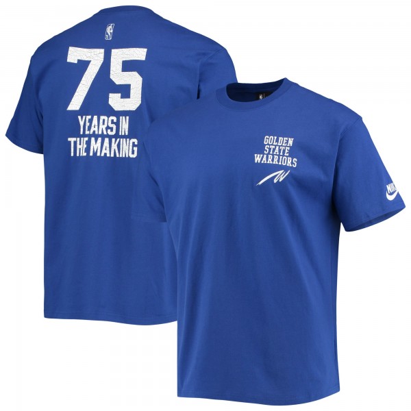 Футболка Golden State Warriors Nike 2021/22 Classic Edition Warriors Origins Courtside - Royal