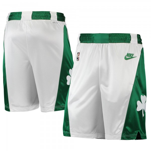 Шорты Boston Celtics Nike 2021/22 Classic Edition Swingman Performance - White/Kelly Green - спортивная одежда НБА