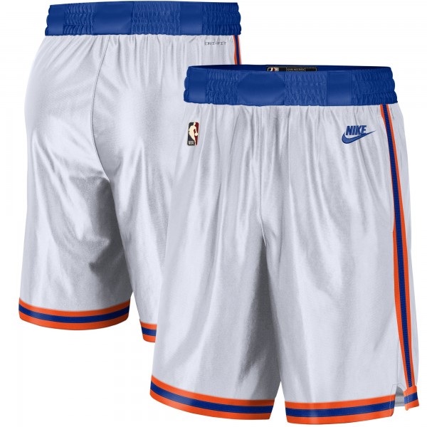 Шорты New York Knicks Nike 2021/22 Classic Edition Swingman Performance - White/Blue - спортивная одежда НБА