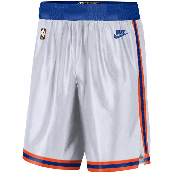Шорты New York Knicks Nike 2021/22 Classic Edition Swingman Performance - White/Blue - спортивная одежда НБА