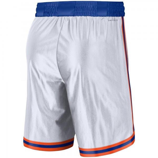 Шорты New York Knicks Nike 2021/22 Classic Edition Swingman Performance - White/Blue - спортивная одежда НБА