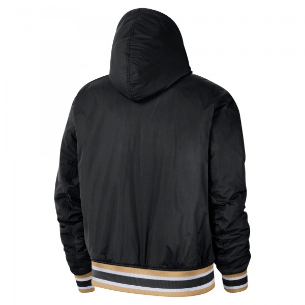 Куртка бомбер с капюшоном Toronto Raptors Nike 2021/22 City Edition Courtside - Black/Gold