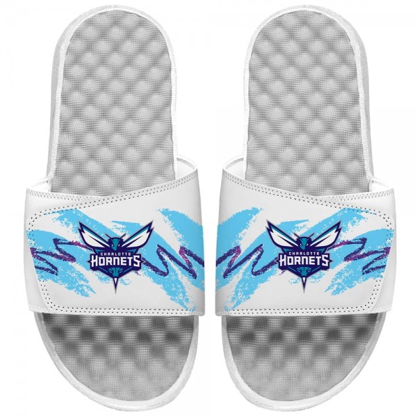 Шлепки Charlotte Hornets ISlide 90s Paper Cup - White