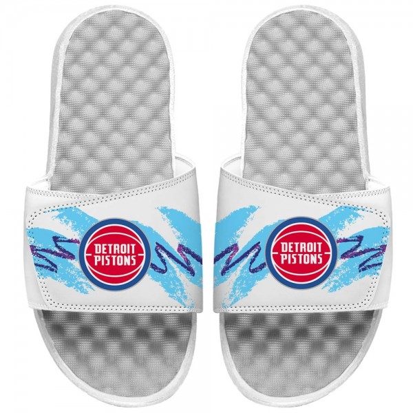 Шлепки Detroit Pistons ISlide 90s Paper Cup - White