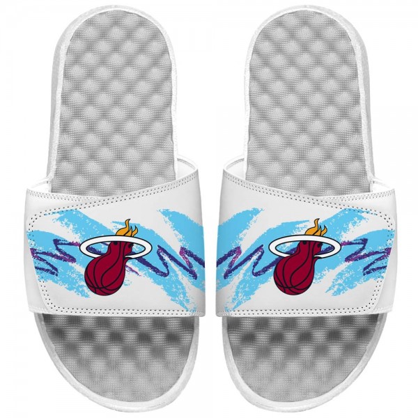 Шлепки Miami Heat ISlide 90s Paper Cup - White