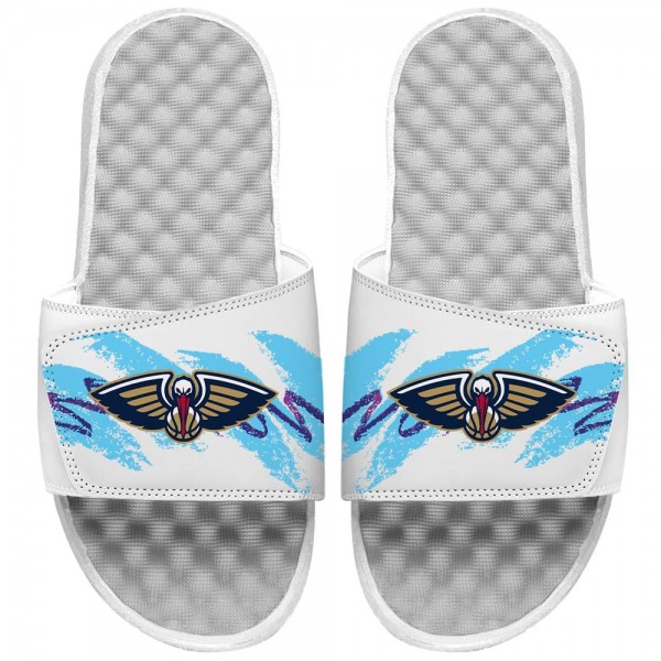 Шлепки New Orleans Pelicans ISlide 90s Paper Cup - White