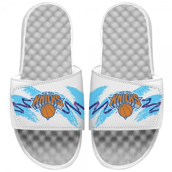 Шлепки New York Knicks ISlide 90s Paper Cup - White