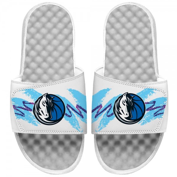 Детские шлепки Dallas Mavericks ISlide 90s Paper Cup - White