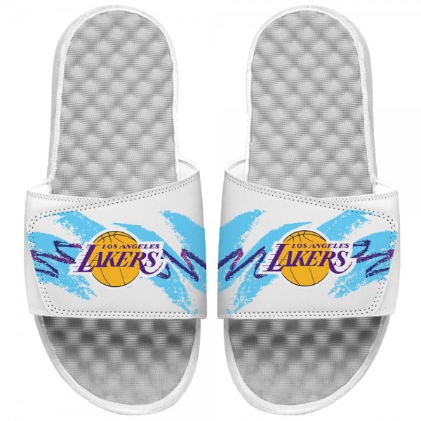 Детские шлепки Los Angeles Lakers ISlide 90s Paper Cup - White