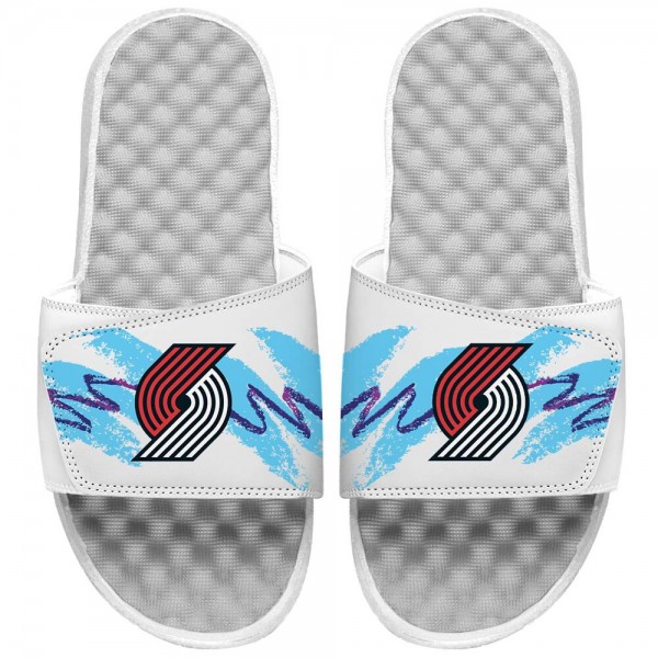 Детские шлепки Portland Trail Blazers ISlide 90s Paper Cup - White
