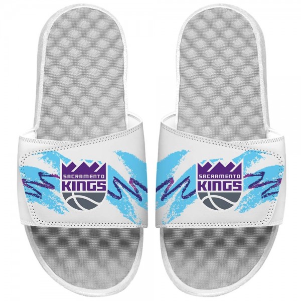 Детские шлепки Sacramento Kings ISlide 90s Paper Cup - White