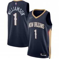Игровая форма Zion Williamson New Orleans Pelicans Nike 2021/22 Diamond Swingman - Icon Edition - Navy