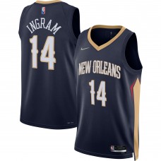 Игровая форма Brandon Ingram New Orleans Pelicans Nike 2021/22 Diamond Swingman - Icon Edition - Navy