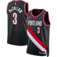 Игровая форма C.J. McCollum Portland Trail Blazers Nike 2021/22 Diamond Swingman - Icon Edition - Black