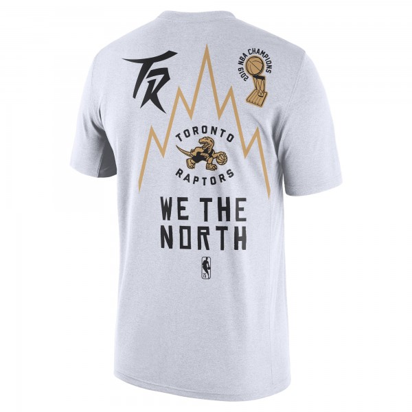 Футболка Toronto Raptors Nike 2021/22 City Edition Courtside Heavyweight Moments Story - White