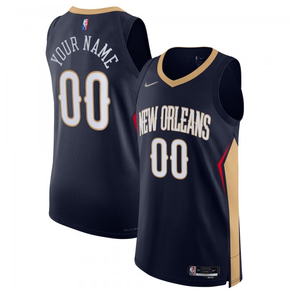 Игровая форма  New Orleans Pelicans Nike 2021/22 Diamond Swingman Authentic Custom - Icon Edition - Navy