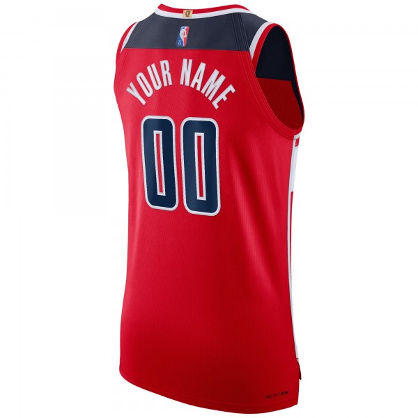 Игровая форма  Washington Wizards Nike 2021/22 Diamond Swingman Authentic Custom - Icon Edition - Red