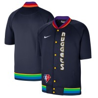 Куртка легкая с коротким рукавом Denver Nuggets Nike 2021/22 City Edition Therma Flex Showtime - Navy