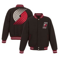 Куртка двусторонняя Portland Trail Blazers JH Design Embroidered Logo - Black