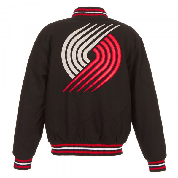 Куртка двусторонняя Portland Trail Blazers JH Design Embroidered Logo - Black