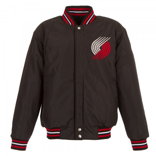 Куртка двусторонняя Portland Trail Blazers JH Design Embroidered Logo - Black