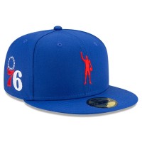 Бейсболка Philadelphia 76ers New Era x Compound Play For Change OTC 59FIFTY - Royal