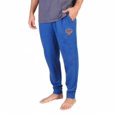 New York Knicks Concepts Sport Mainstream Cuffed Terry Pants - Royal