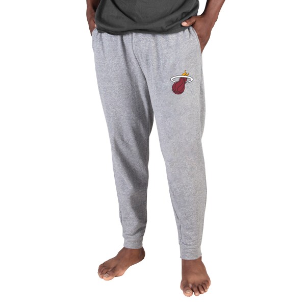 Miami Heat Concepts Sport Gray Mainstream Cuffed Terry Pants