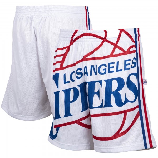 Шорты LA Clippers Mitchell & Ness Hardwood Classics - White - спортивная одежда НБА