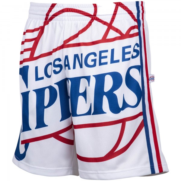 Шорты LA Clippers Mitchell & Ness Hardwood Classics - White - спортивная одежда НБА