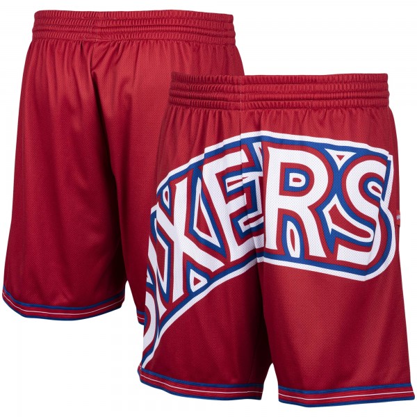 Шорты Philadelphia 76ers Mitchell & Ness Hardwood Classics - Red - спортивная одежда НБА