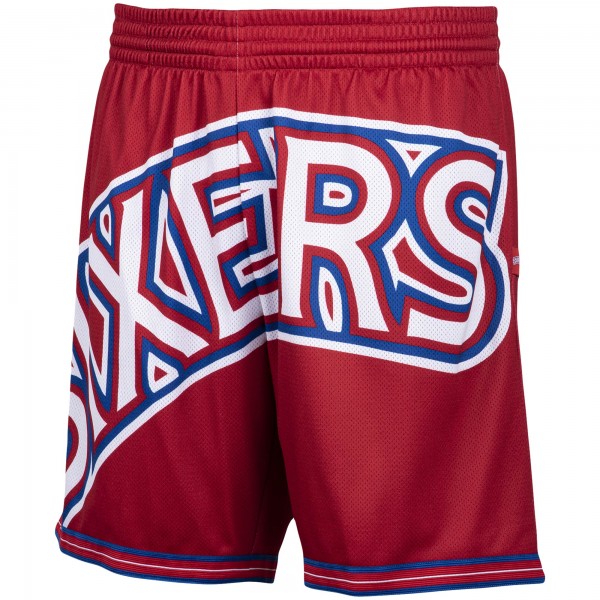 Шорты Philadelphia 76ers Mitchell & Ness Hardwood Classics - Red - спортивная одежда НБА
