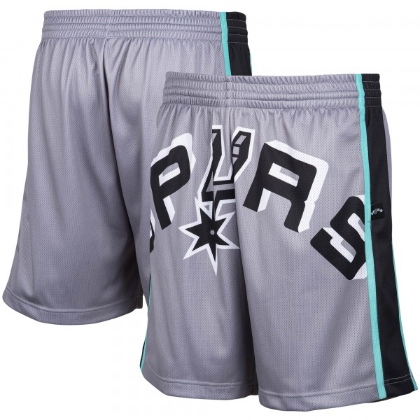 Шорты San Antonio Spurs Mitchell & Ness Hardwood Classics - Gray - спортивная одежда НБА