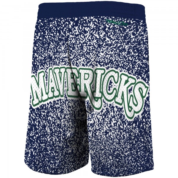 Шорты Dallas Mavericks Mitchell & Ness Hardwood Classics Jumbotron - Navy - спортивная одежда НБА