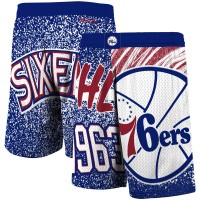 Шорты Philadelphia 76ers Mitchell & Ness Hardwood Classics Jumbotron - Royal