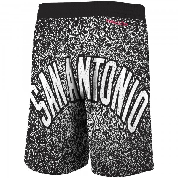 Шорты San Antonio Spurs Mitchell & Ness Hardwood Classics Jumbotron - Black - спортивная одежда НБА