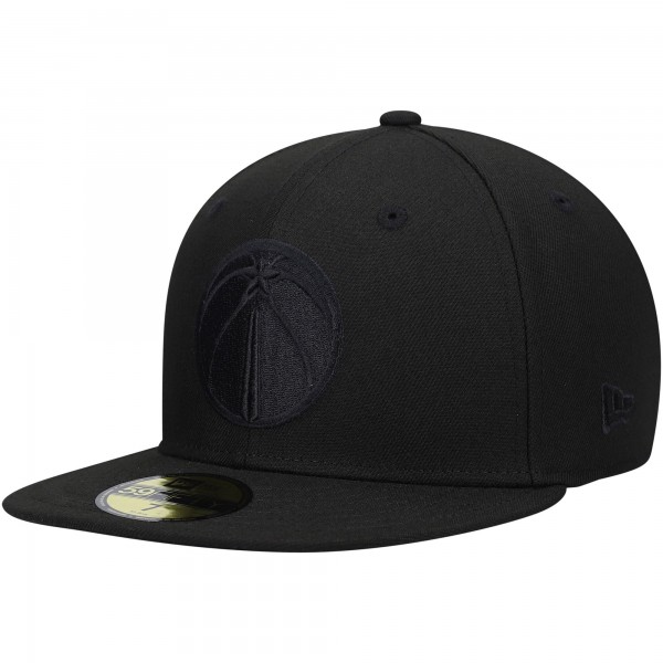 Бейсболка Washington Wizards New Era Black On Black 59FIFTY - официальный мерч NBA