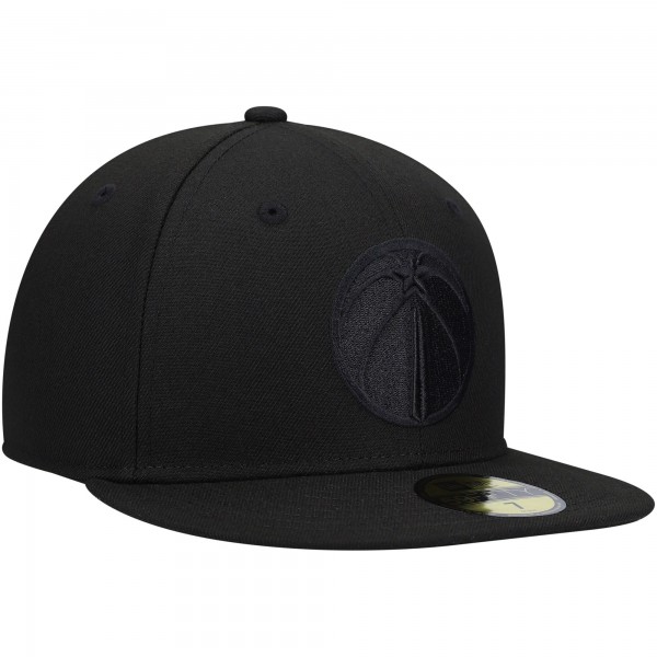 Бейсболка Washington Wizards New Era Black On Black 59FIFTY - официальный мерч NBA