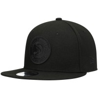 Бейсболка Atlanta Hawks New Era Black On Black 9FIFTY