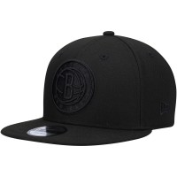 Бейсболка Brooklyn Nets New Era Black On Black 9FIFTY Snapback