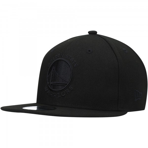 Бейсболка Golden State Warriors New Era Black On Black 9FIFTY Snapback
