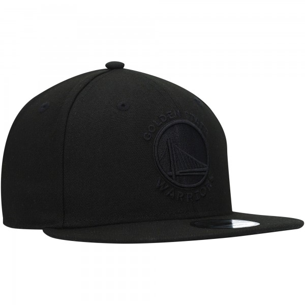 Бейсболка Golden State Warriors New Era Black On Black 9FIFTY Snapback