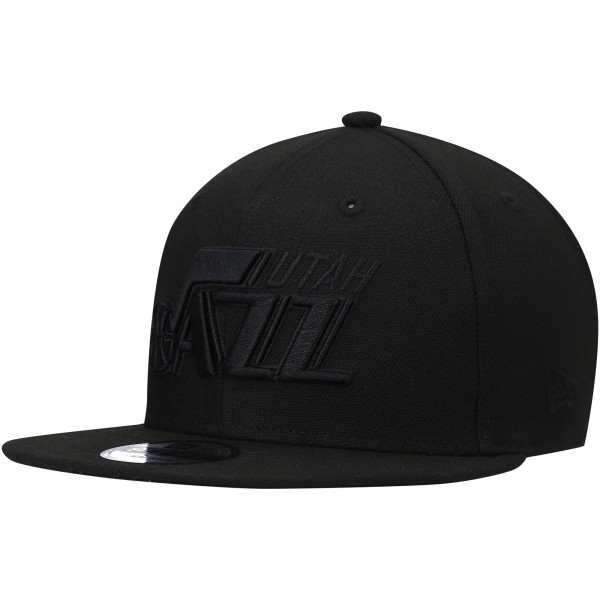 Бейсболка Utah Jazz New Era Black On Black 9FIFTY