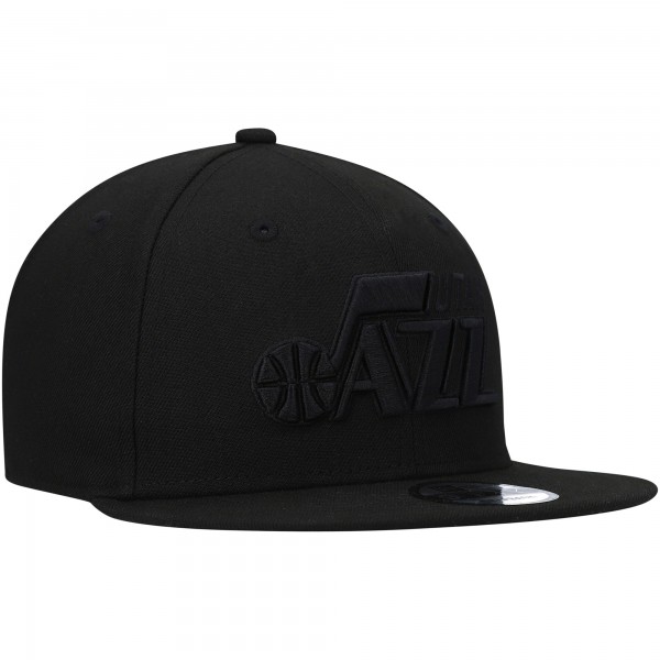 Бейсболка Utah Jazz New Era Black On Black 9FIFTY