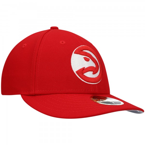 Бейсболка Atlanta Hawks New Era Team Low Profile 59FIFTY - Red - официальный мерч NBA