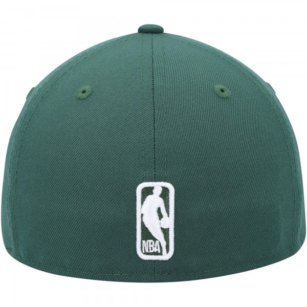 Бейсболка Milwaukee Bucks New Era Hunter Green Team Low Profile 59FIFTY