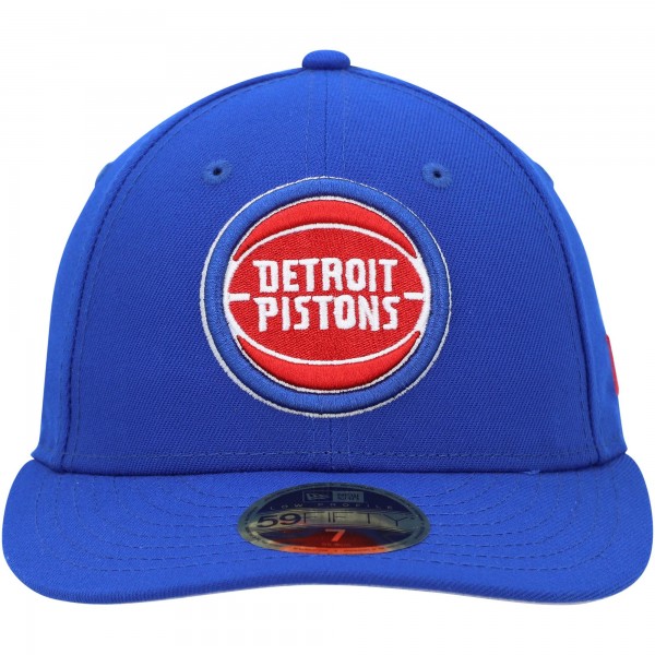 Бейсболка Detroit Pistons New Era Blue Team Low Profile 59FIFTY