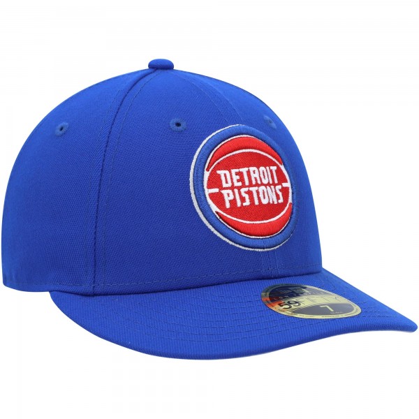 Бейсболка Detroit Pistons New Era Blue Team Low Profile 59FIFTY