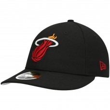Miami Heat New Era Black Team Low Profile 59FIFTY Fitted Hat