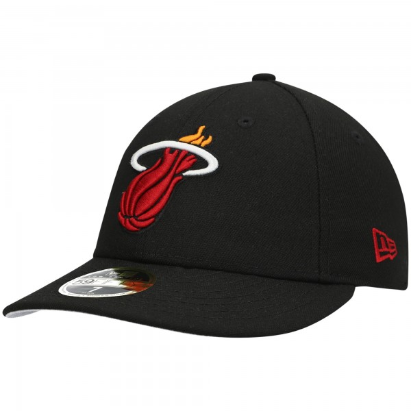 Бейсболка Miami Heat New Era Black Team Low Profile 59FIFTY